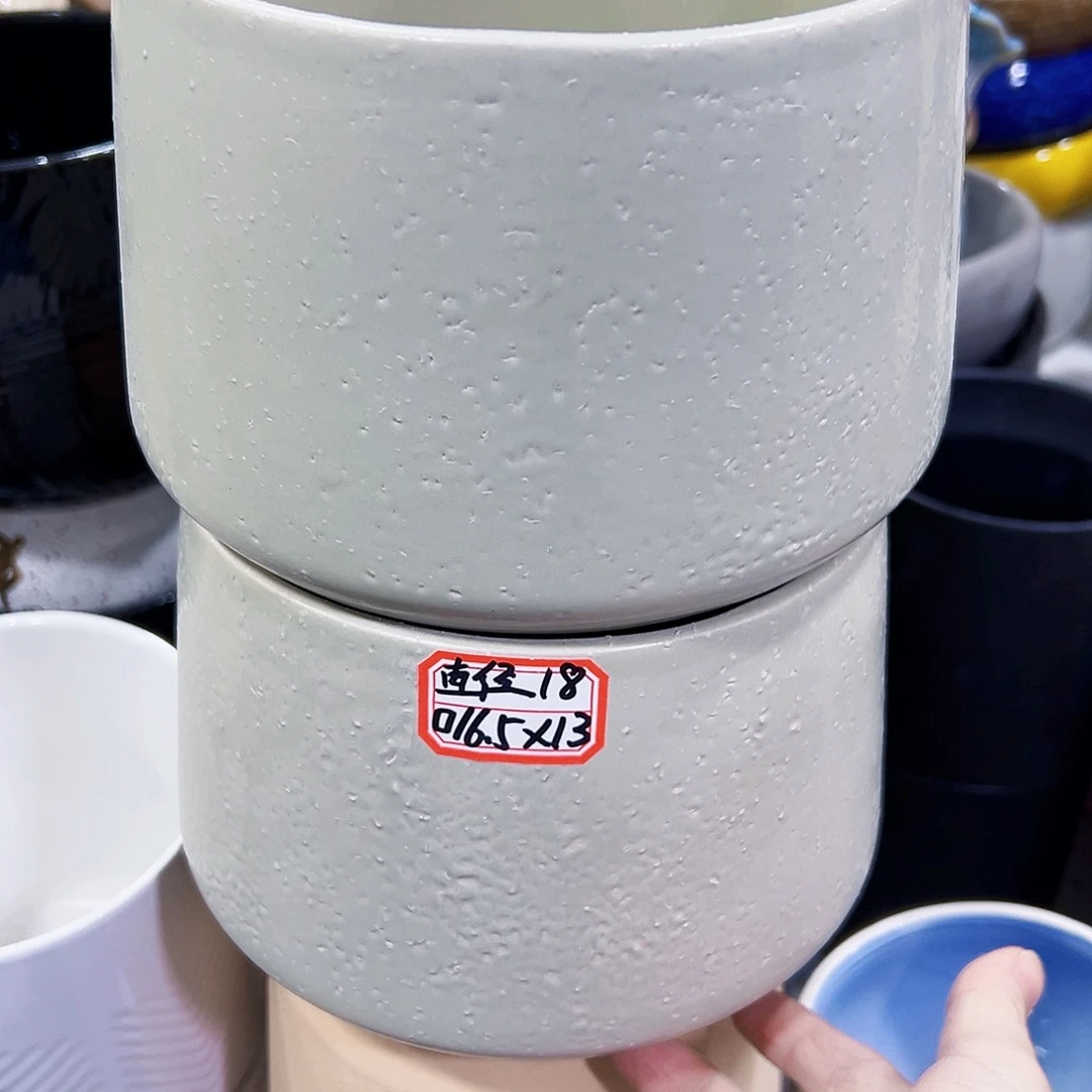 外贸尾单陶瓷花盆凑单10米包邮