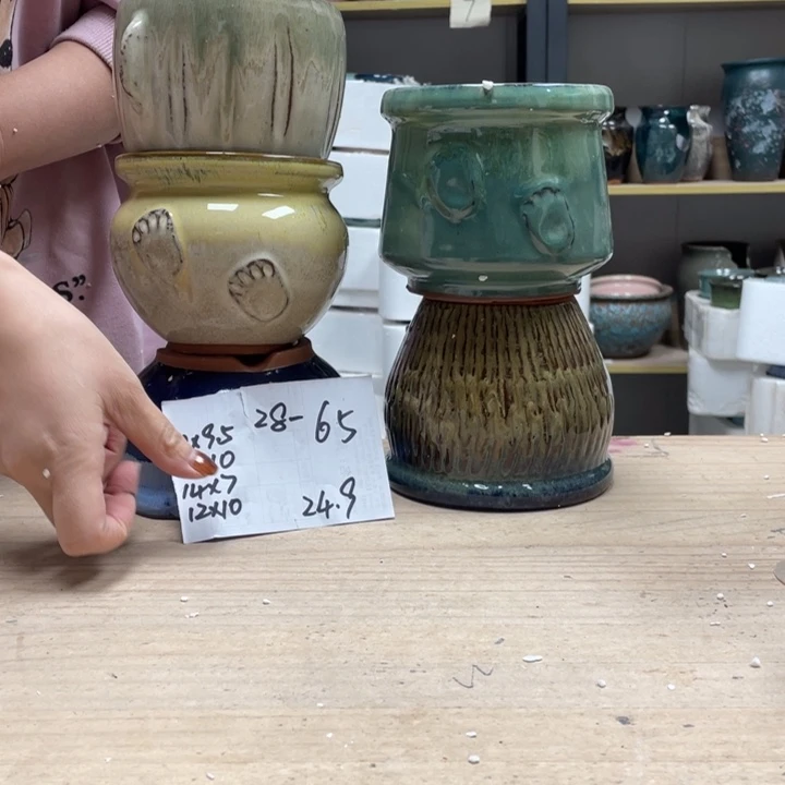 紫砂花盆多肉花盆微瑕65