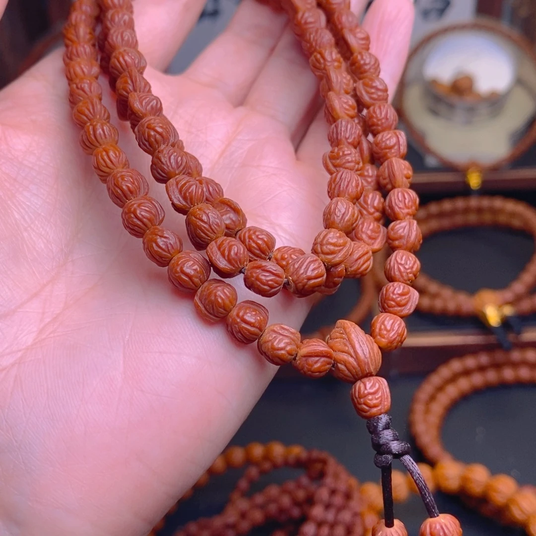 艾***文手串桃核龙文桃核