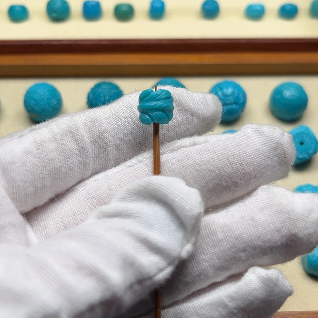 绿松石未镶嵌天然原矿绿松石无镶嵌羽毛9