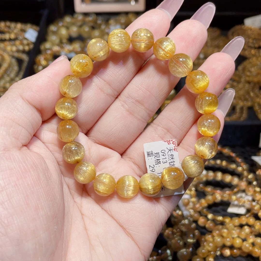 水晶未镶嵌手链天然钛晶手链