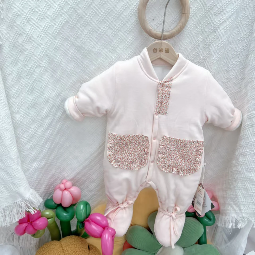 金贝贝新款加厚400克包脚闭挡水洗棉花衣