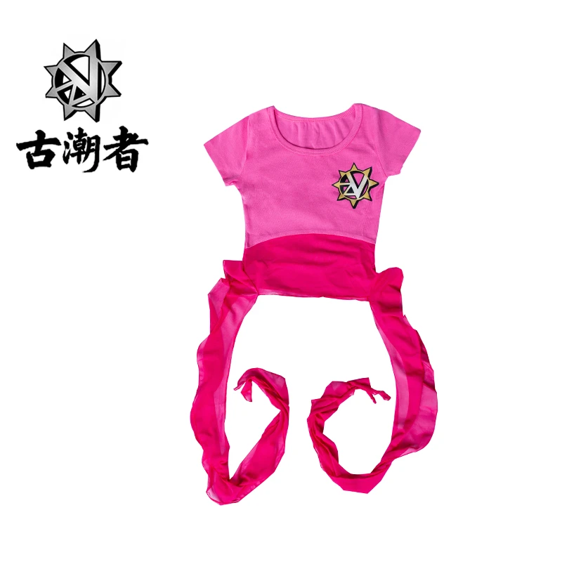 （三））十三姨广场舞潮网纱流苏飘逸爵士百搭短袖kpop跳舞夏季上衣