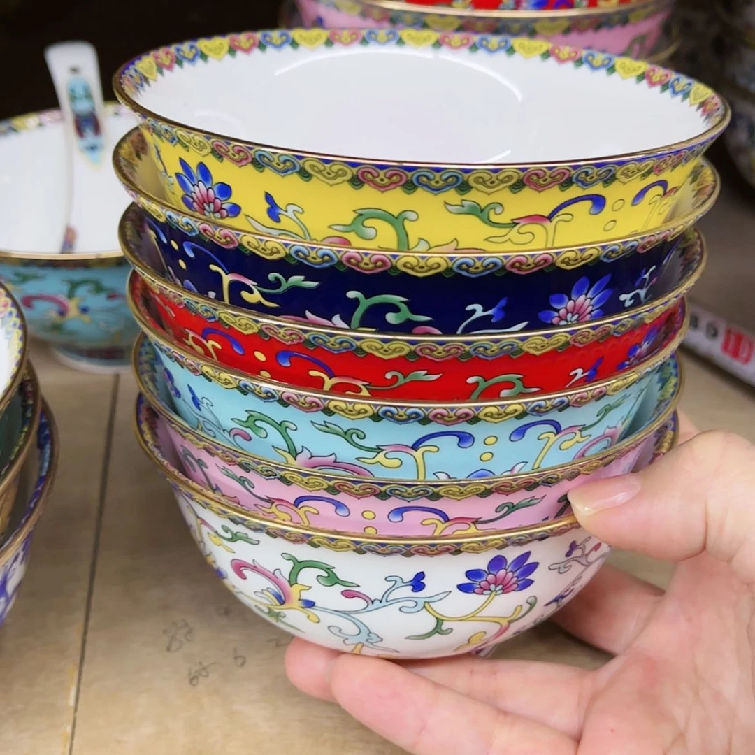 【闪购商品】珐琅4.5寸6个………………