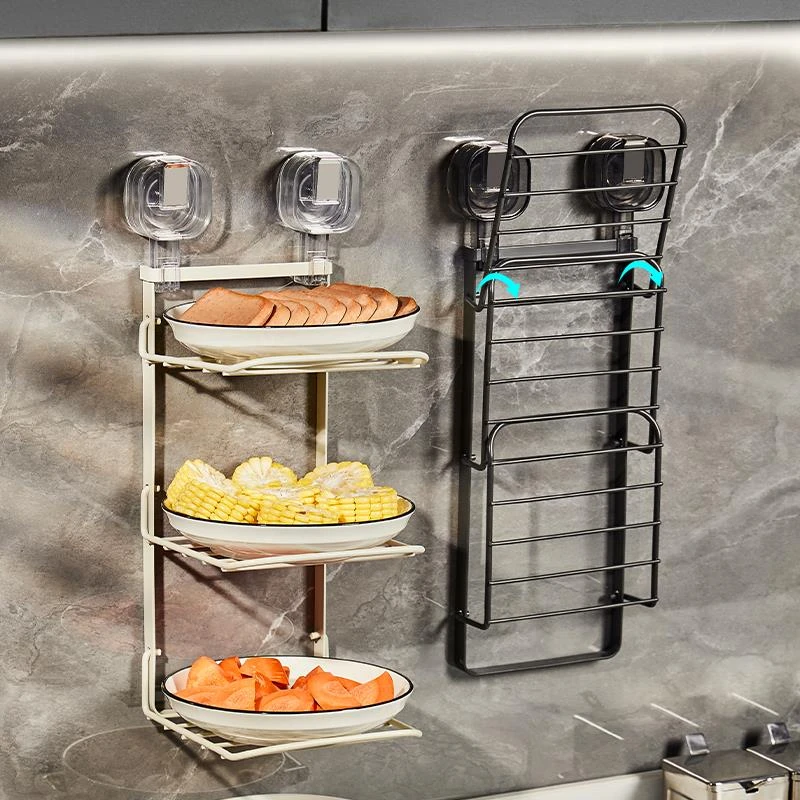 吸盘备菜架备菜置物架可折叠厨房配菜盘备菜盘配菜架收纳架多功能