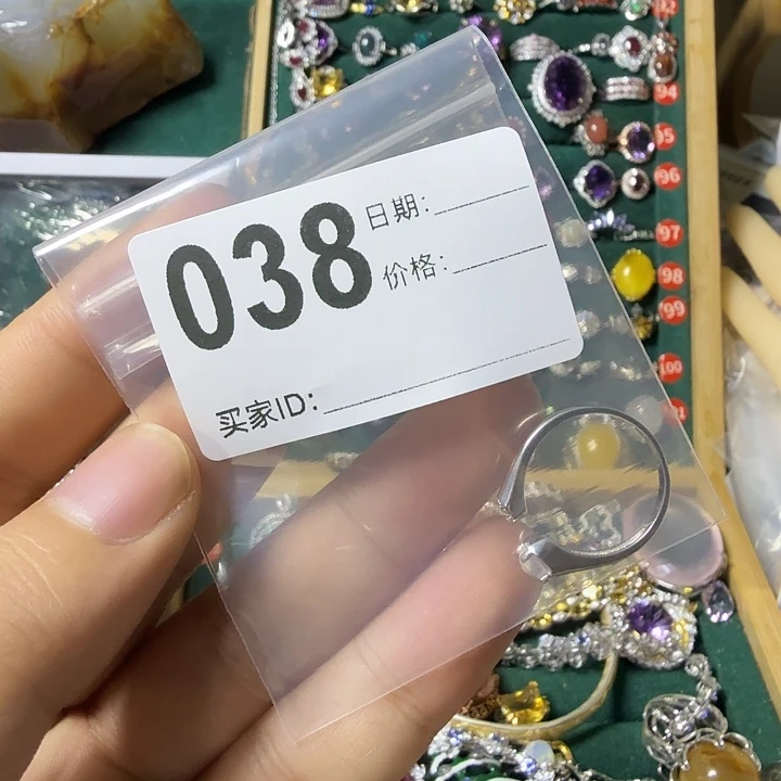 戒指银S925镶嵌月光石?****?