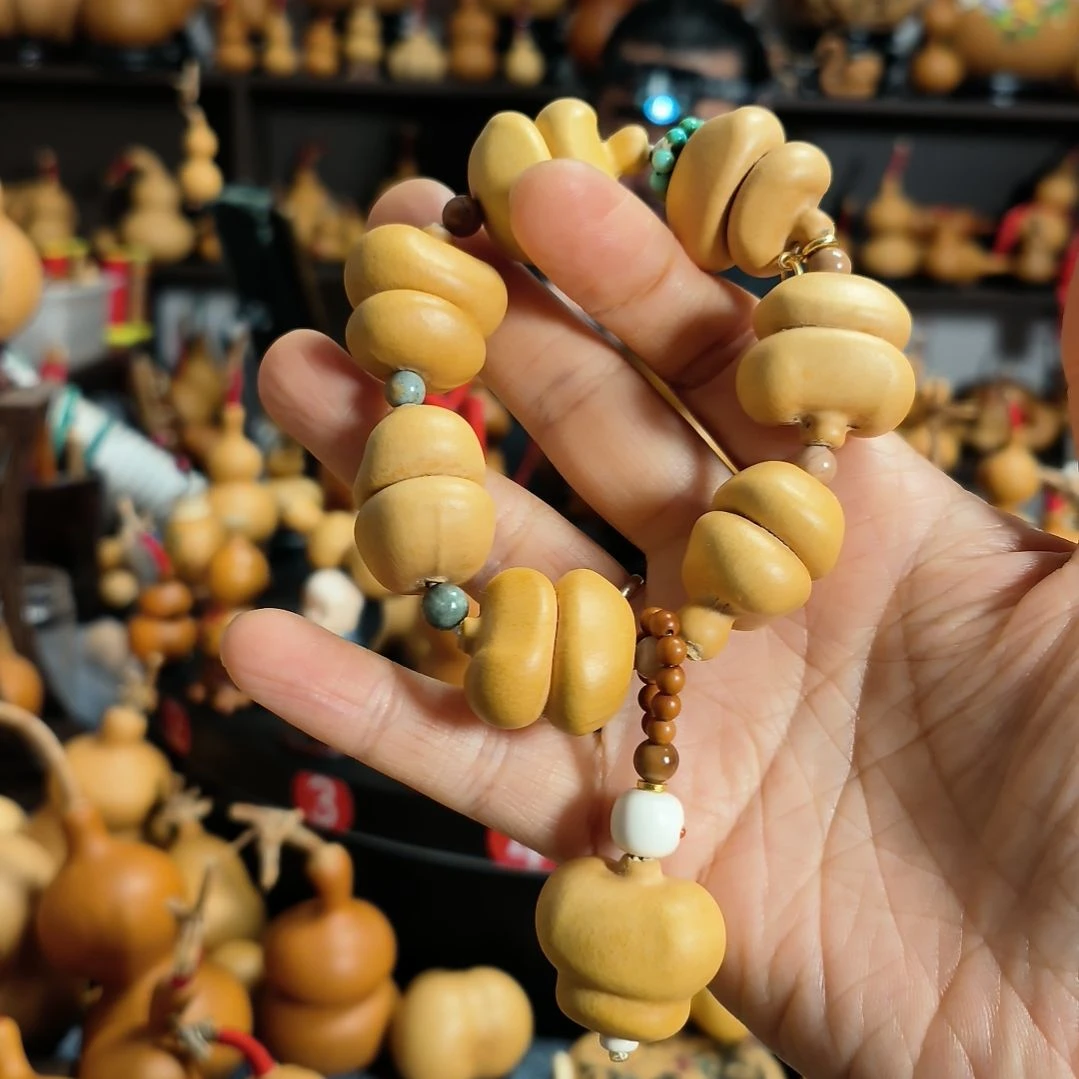 钰***童葫芦福禄双全手把件