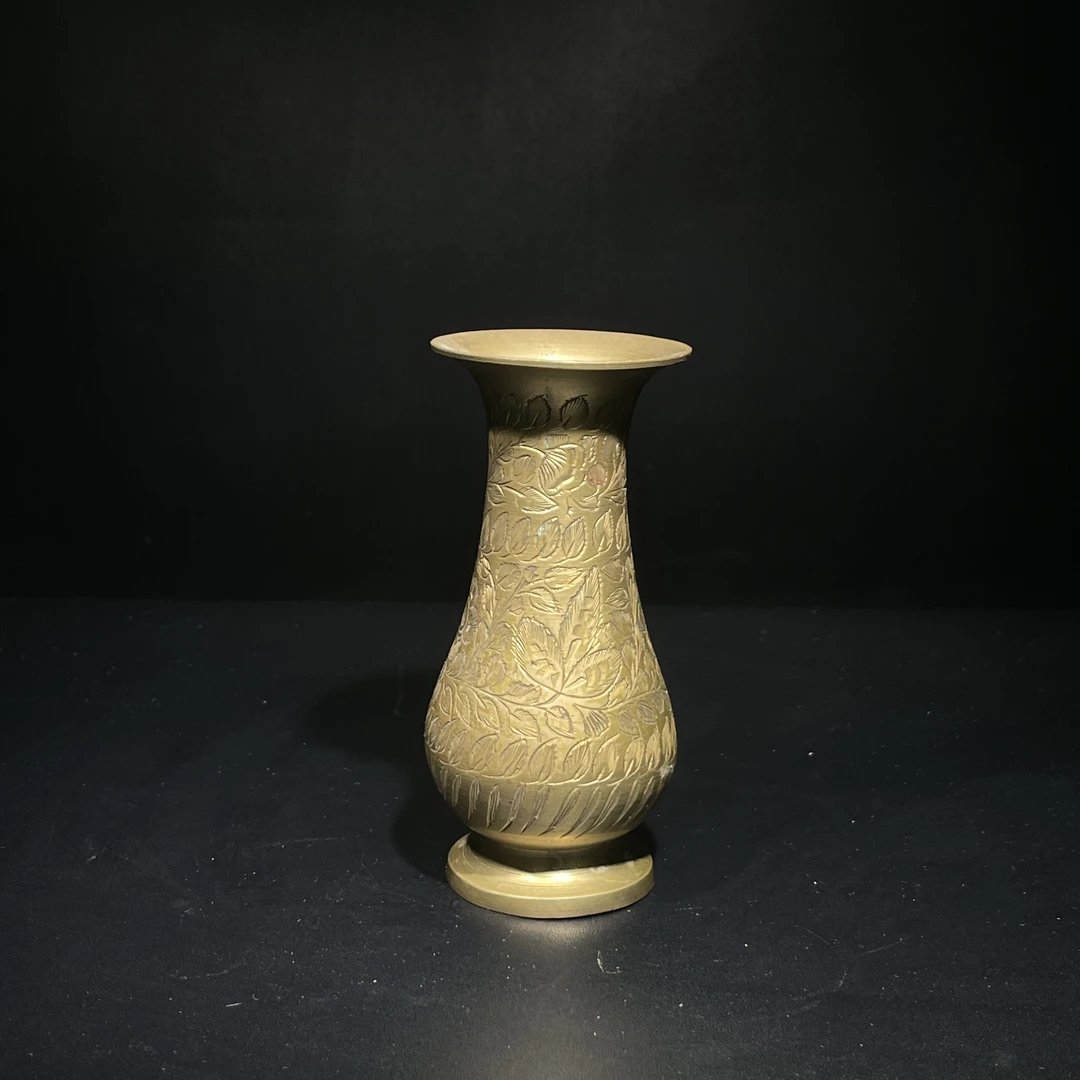 HZ88456铜制撇口花瓶/朵云轩