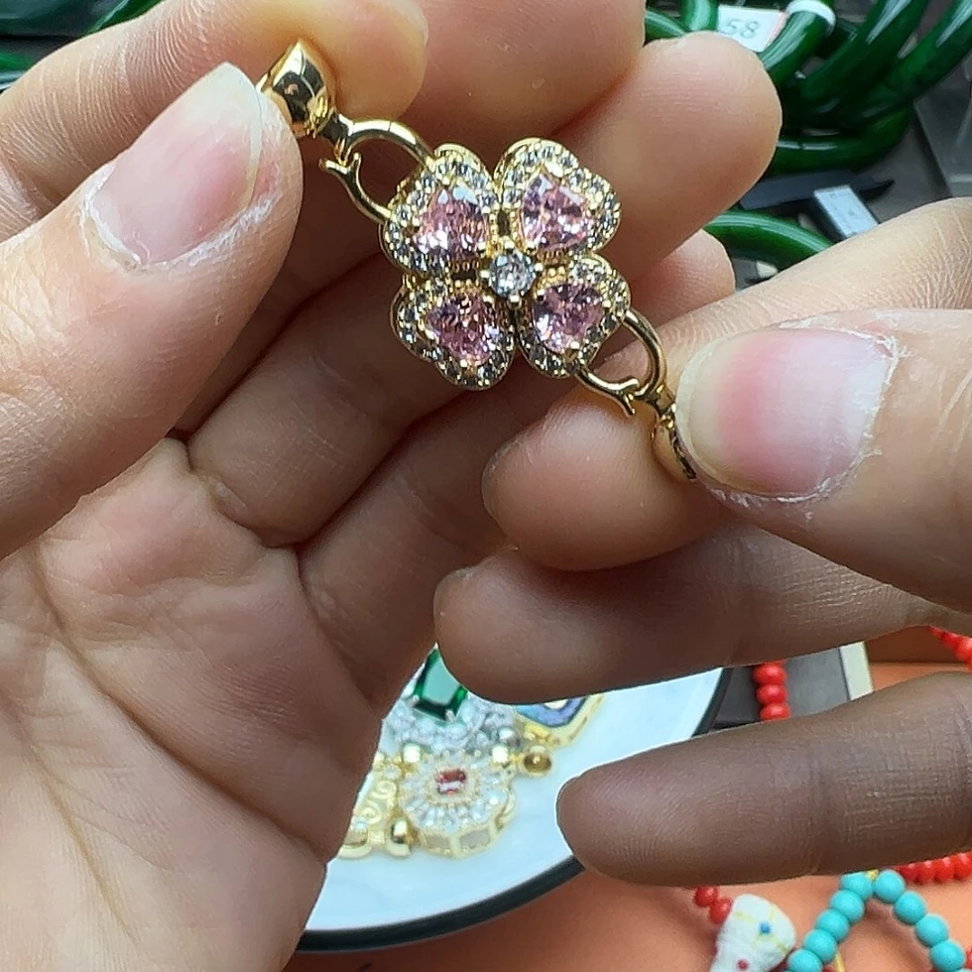 绿水晶手链银S925镶嵌