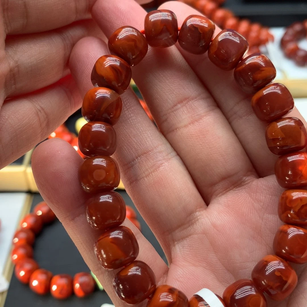 南红玛瑙手链未镶嵌