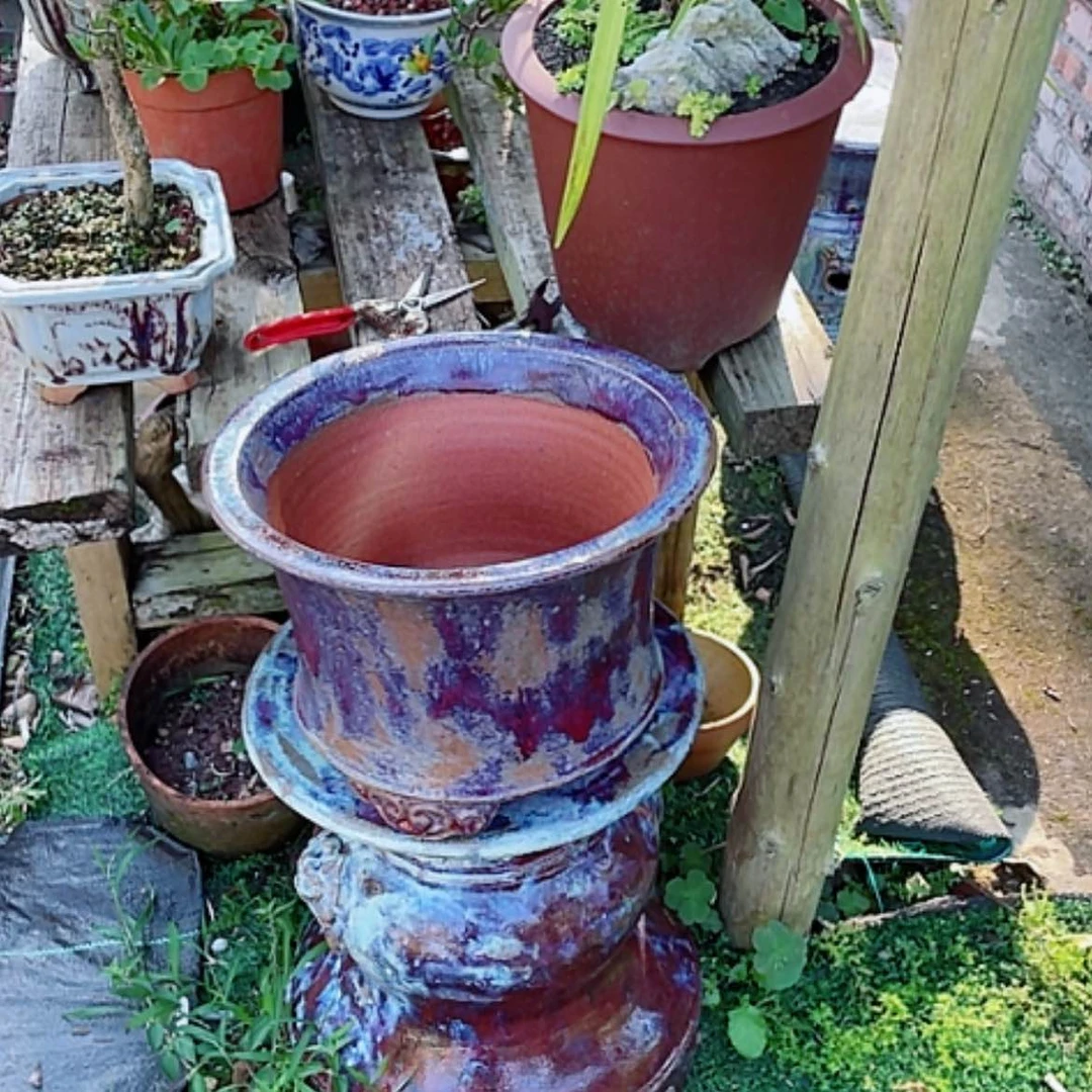 【闪购商品】中*中国风柴烧花盆