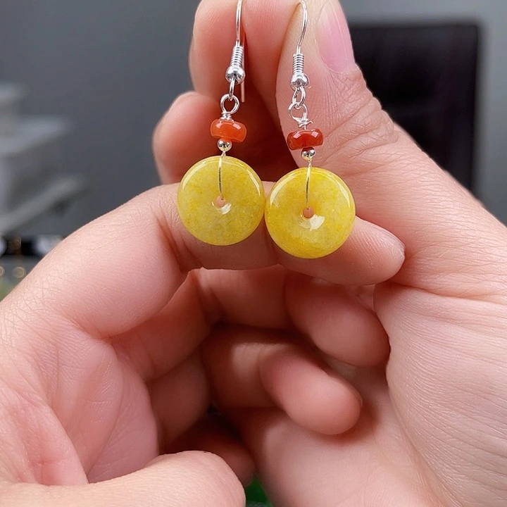 翡翠耳饰未镶嵌饰品