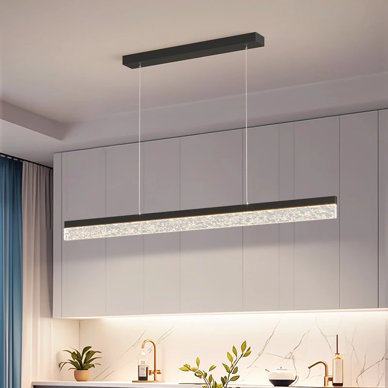 意式餐厅吊灯创意餐桌长条一字型轻奢高级感现代简约吧台灯casagd