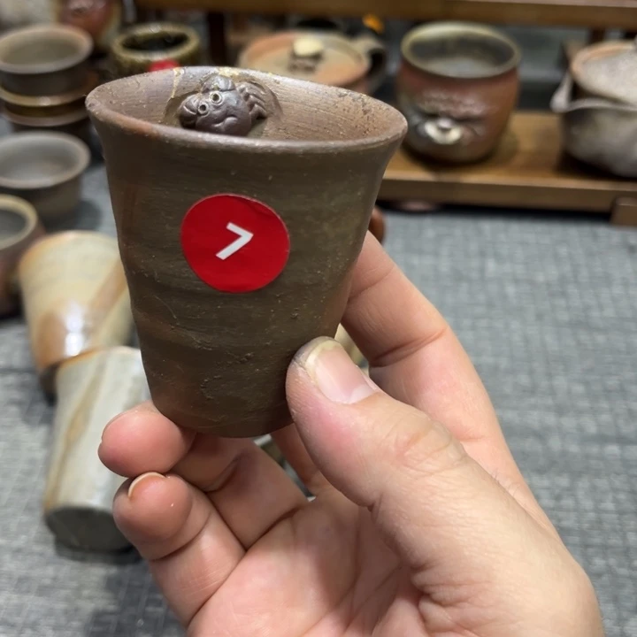 听***声瓷片备前陶瓷茶杯茶盘