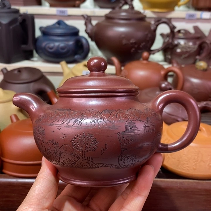 茶壶紫砂微瑕处理一把