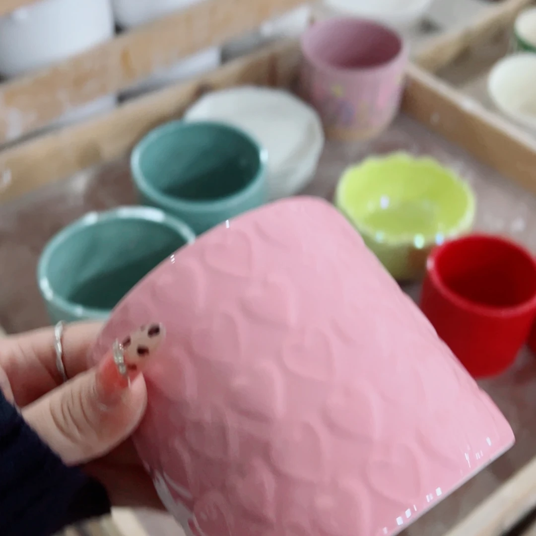 有孔，陶瓷花盆满10米包邮发货