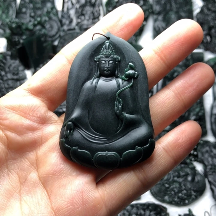 定制翡翠未镶嵌素衣观音