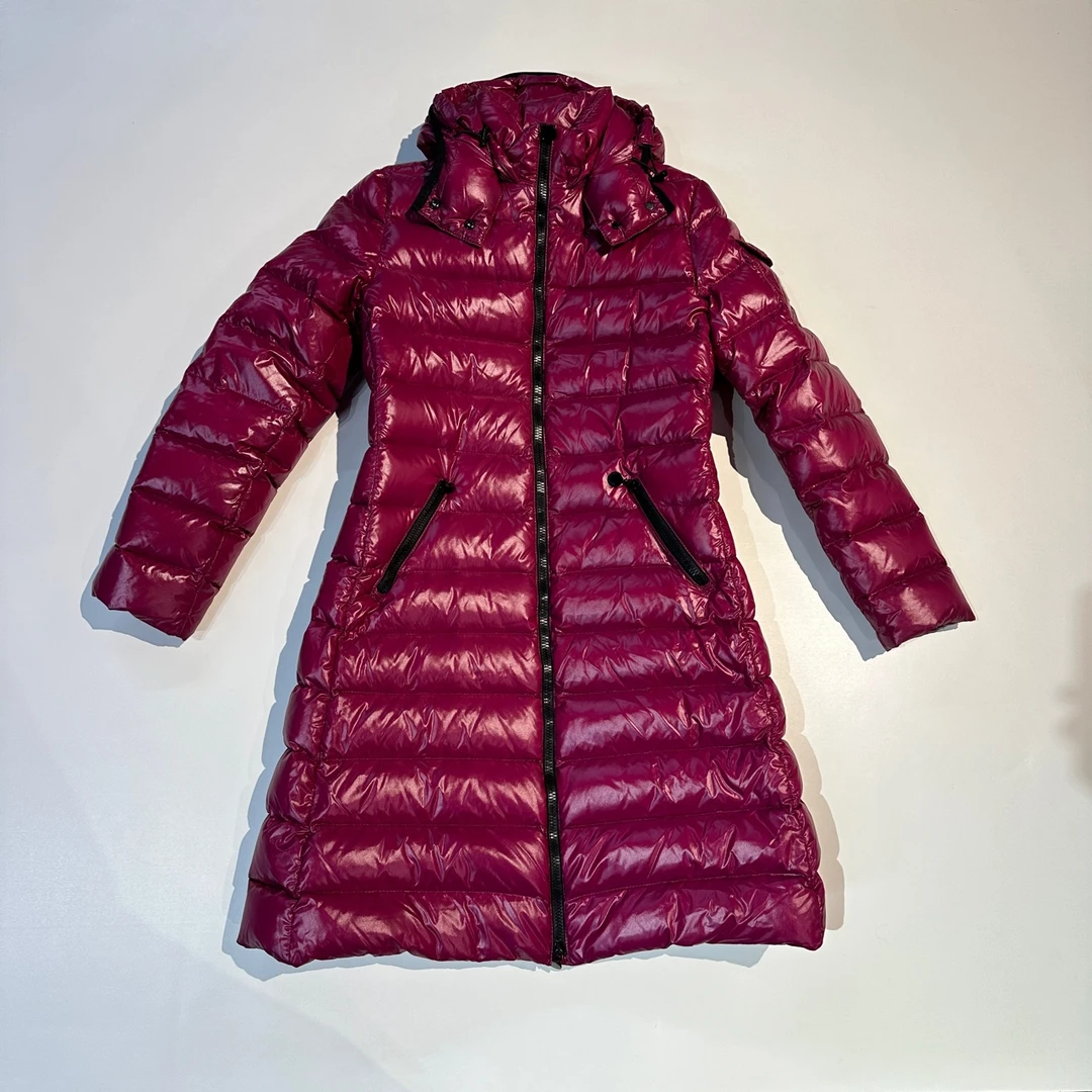 95新 MONCLER 蒙口/奢小二/红色长款羽绒服/2码/公价15000/无配件