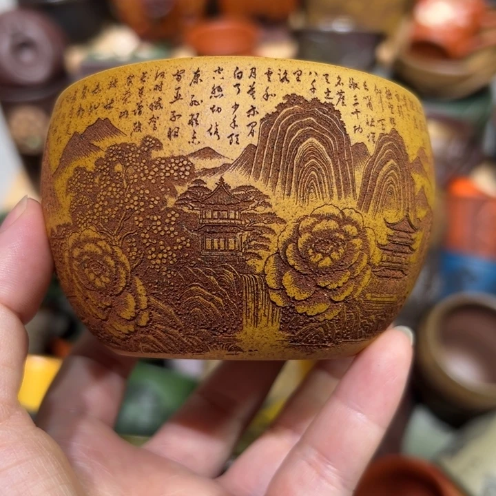 茶杯紫砂宜兴紫砂主人杯