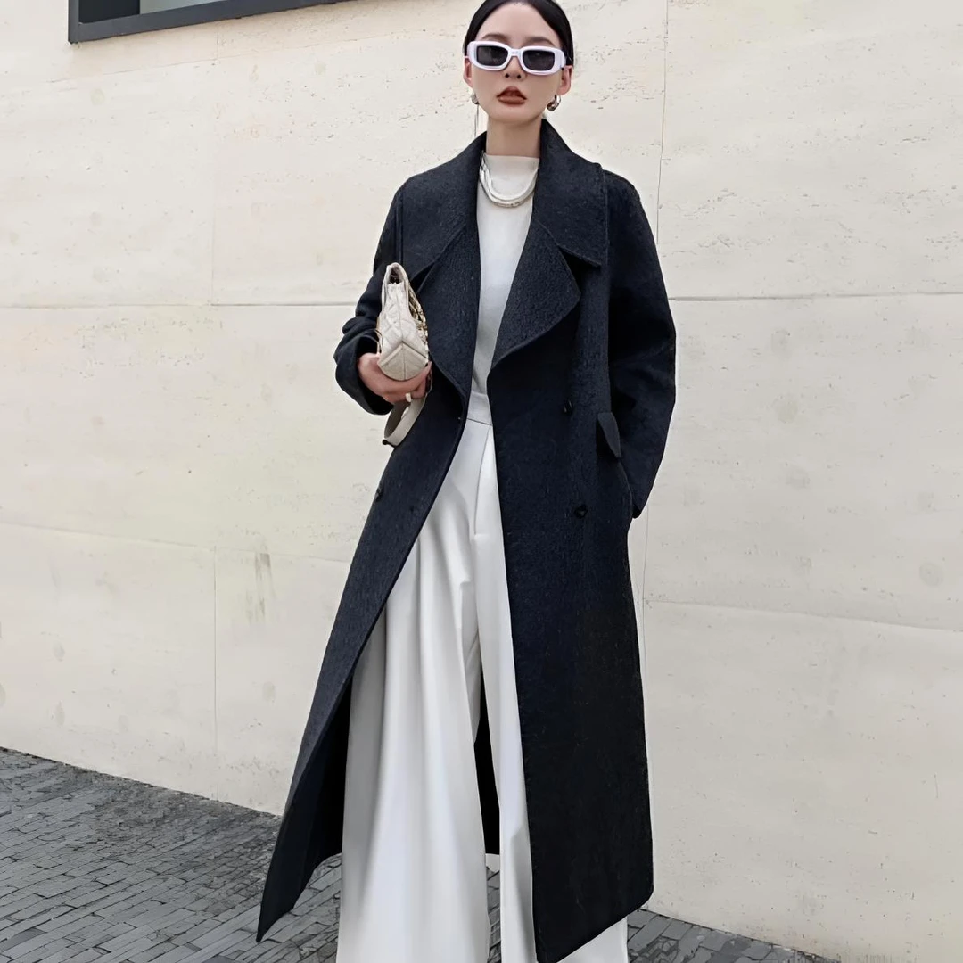 珍选【1-50】2025款秋冬韩版网红时尚宽松休闲流行气质羊毛外套
