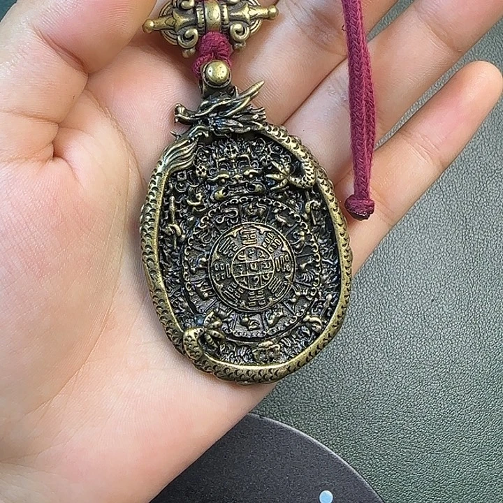 西***盛铜铁合金类藏传工艺品九宫八卦
