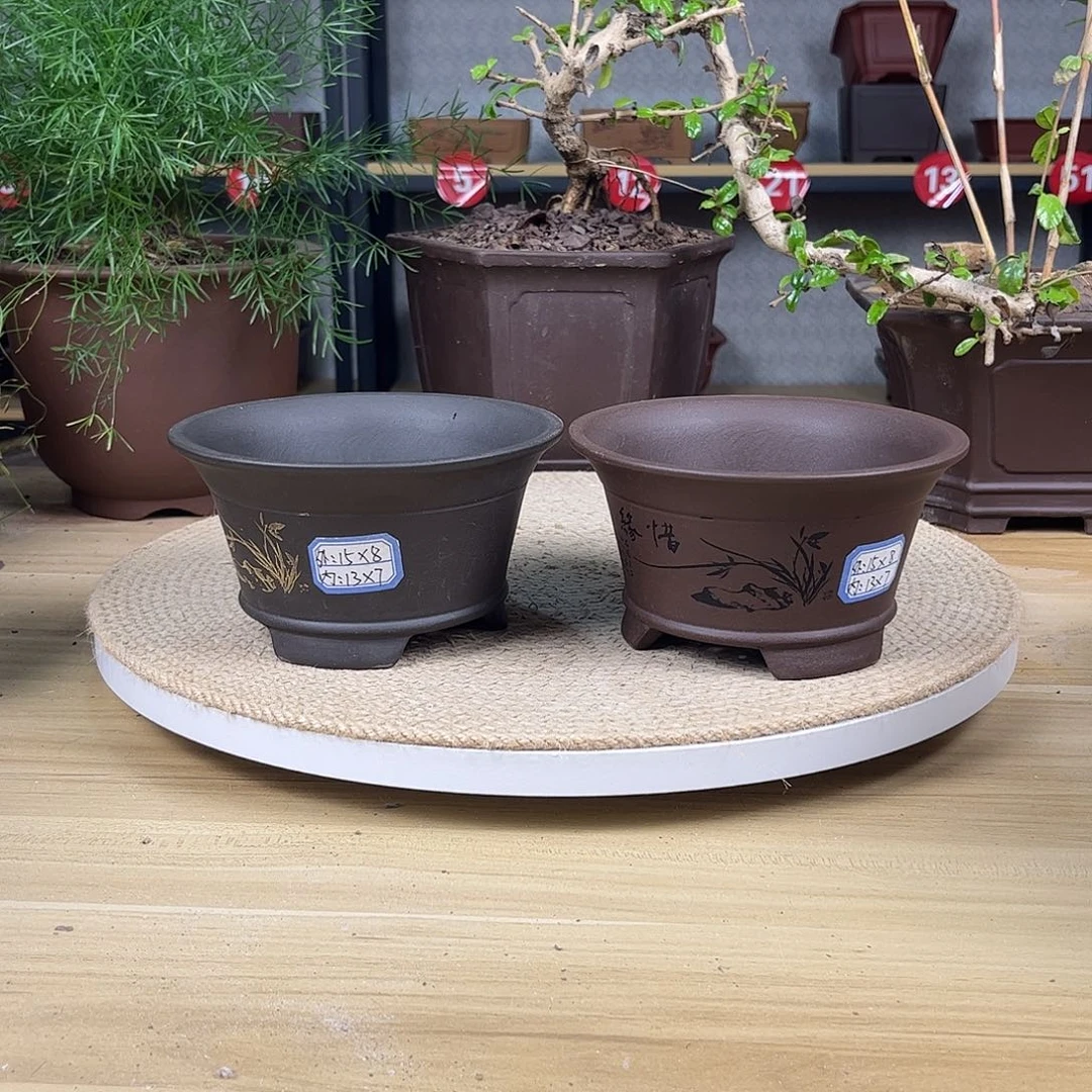 紫砂花盆紫砂花盆