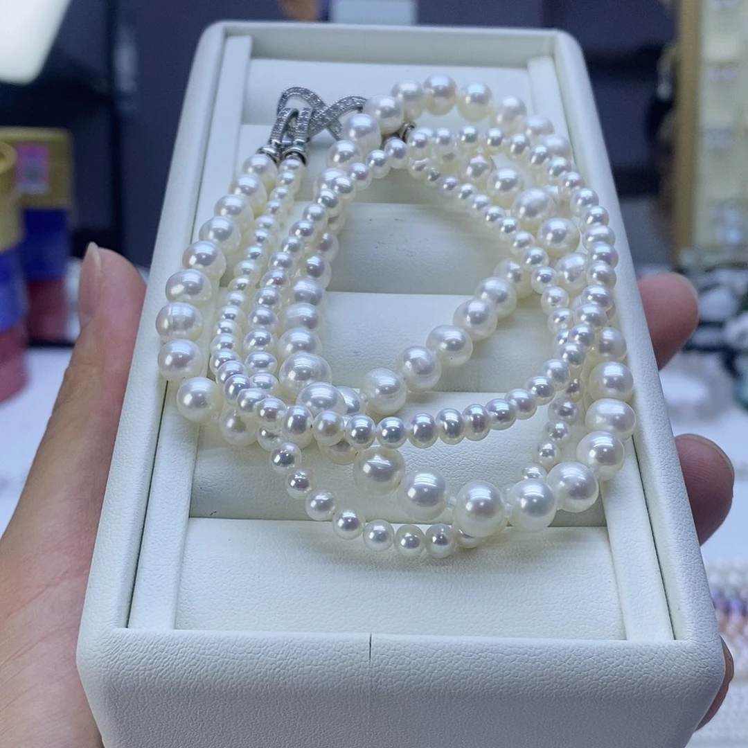 项链合金淡水珍珠