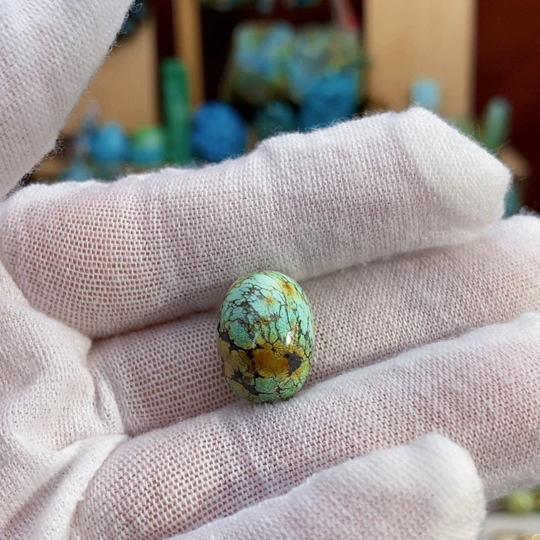 定制绿松石炫彩枣珠