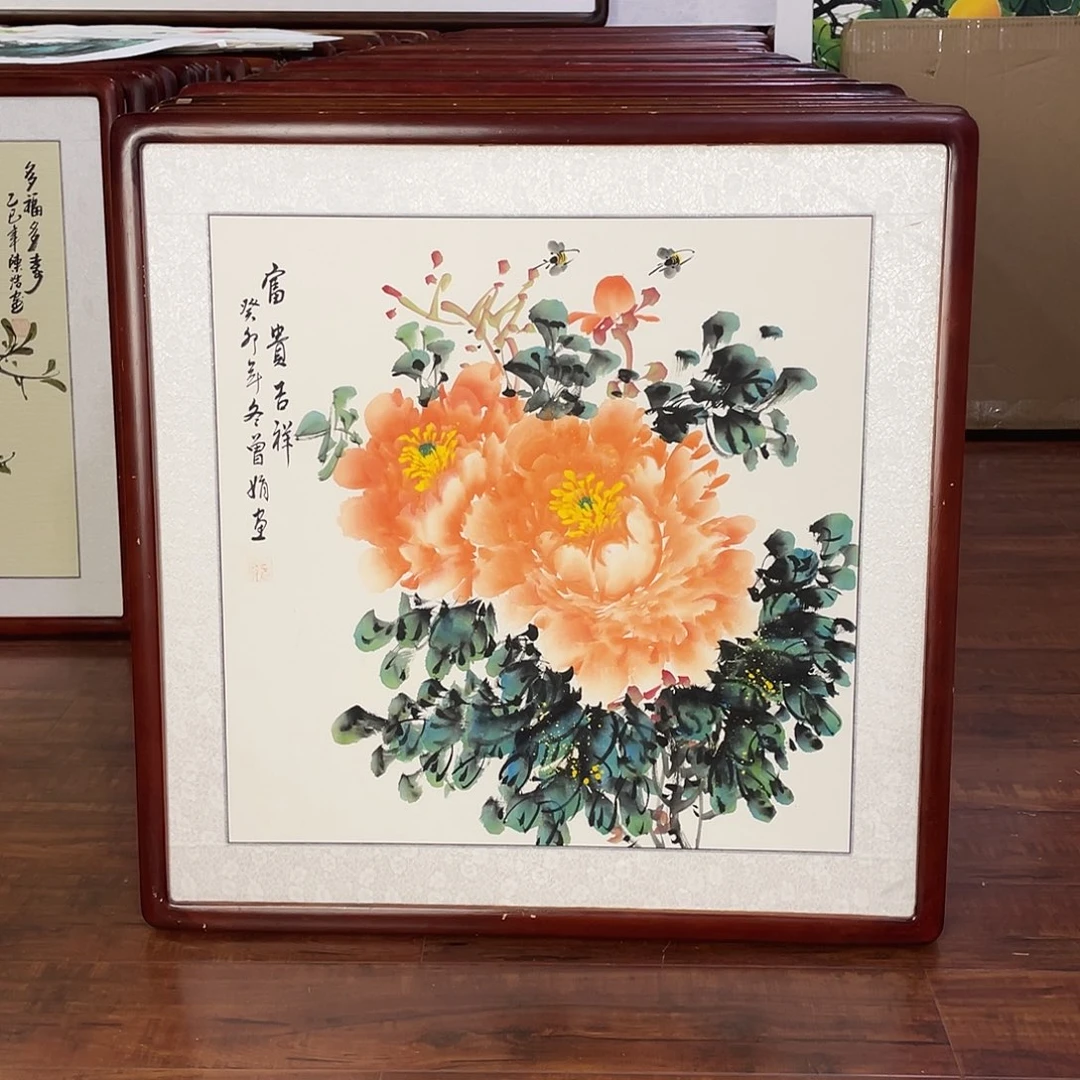 国画带框尺寸63*63厘米