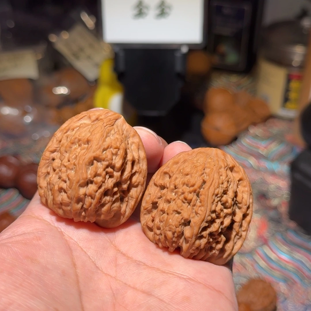 把件文玩核桃1737炮弹南疆，尺寸40 40 42