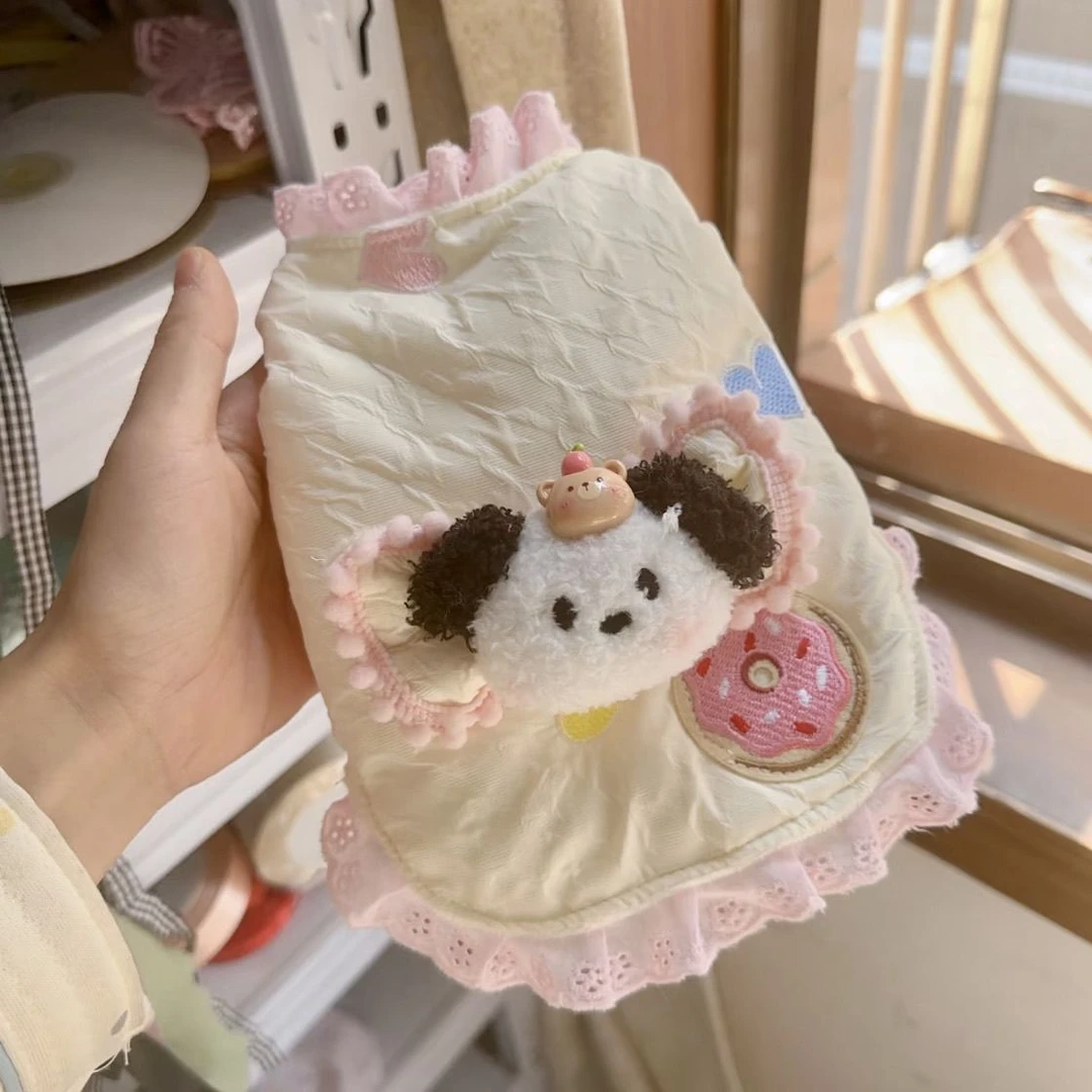 秋冬马甲背心宠物加厚棉服卡通公主风防寒棉衣保暖外出洋气小型犬