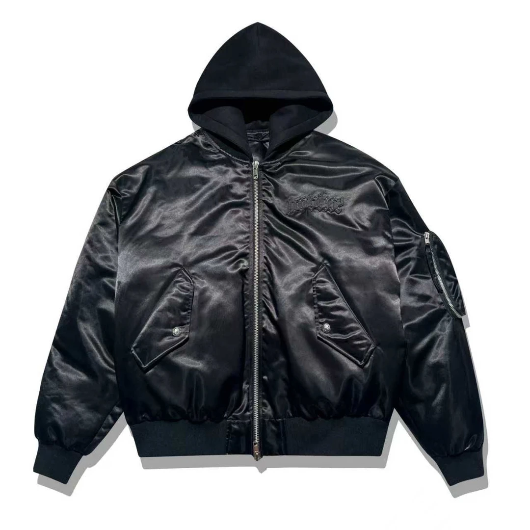 【大美专属】克家黑色连帽羽绒服男 YF5009
