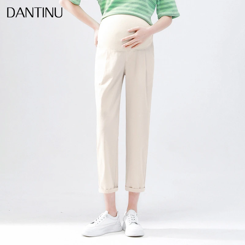 裤孕妇直筒裤夏季薄款外穿时尚哈伦裤宽松大码托腹直筒休闲萝卜