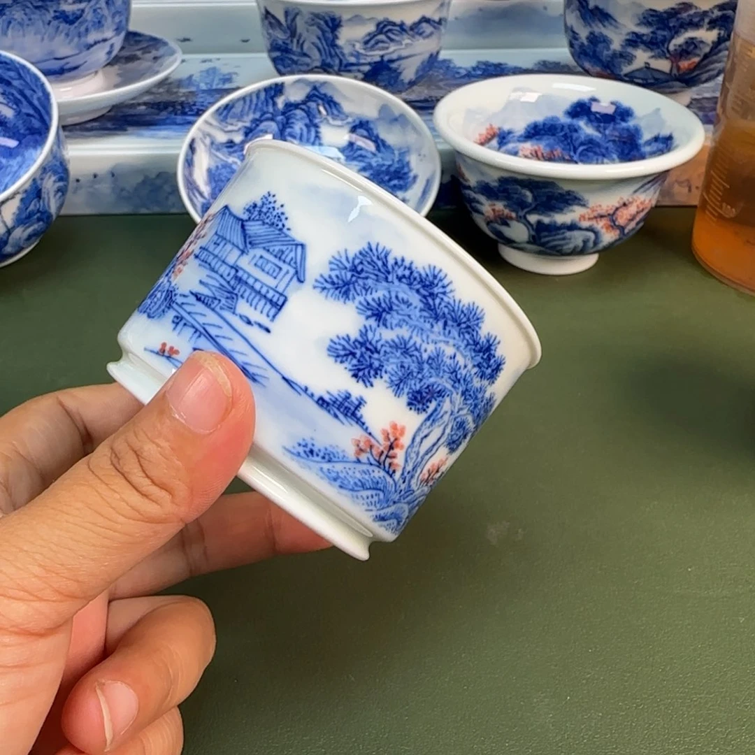 景德镇纯手绘茶具圆圆240
