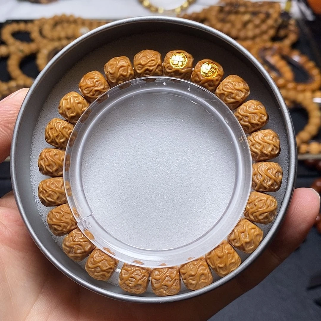 猴头核桃手串双标虎须10-11全品214号