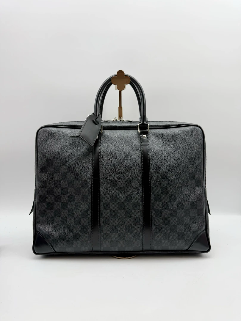 95新 LouisVuitton/路易威登 棋盘格男士公文包
