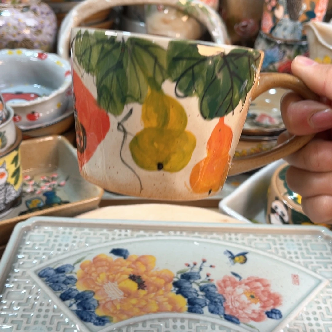 景德镇手工手绘杯