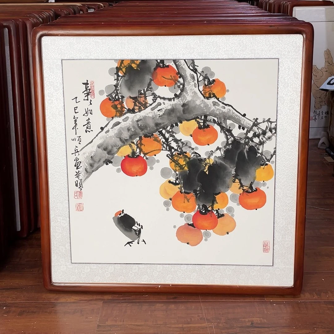 国画带框尺寸63*63厘米