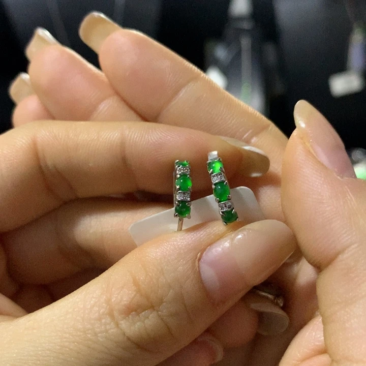 翡翠银S925镶嵌戒指