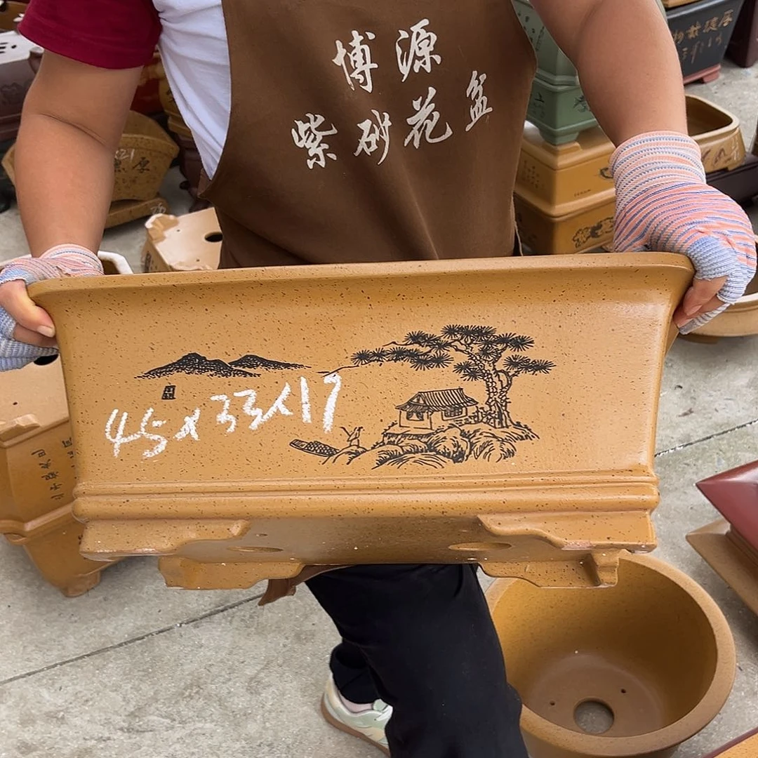 紫砂花盆盆景艺术