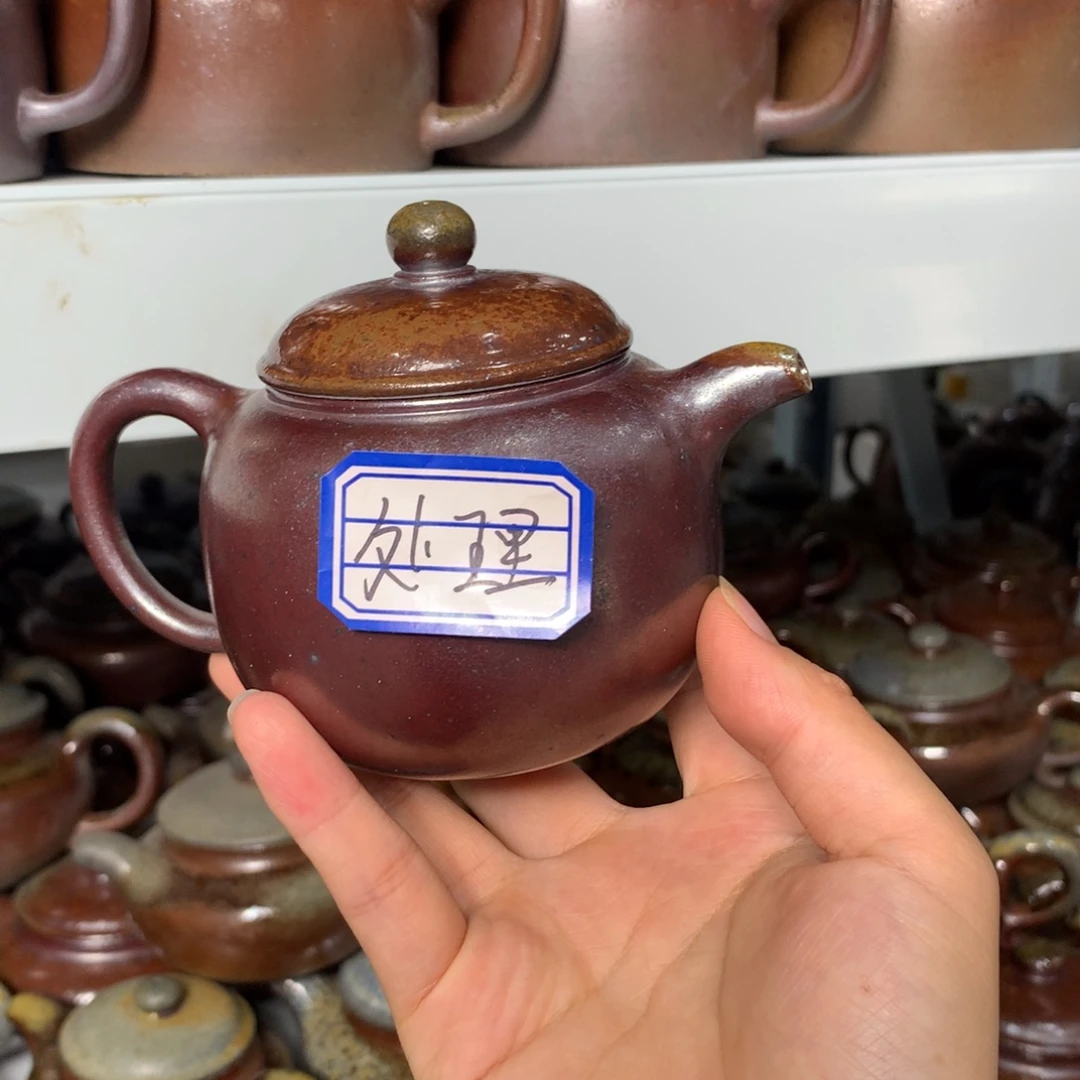 茶壶紫砂纯自然柴烧