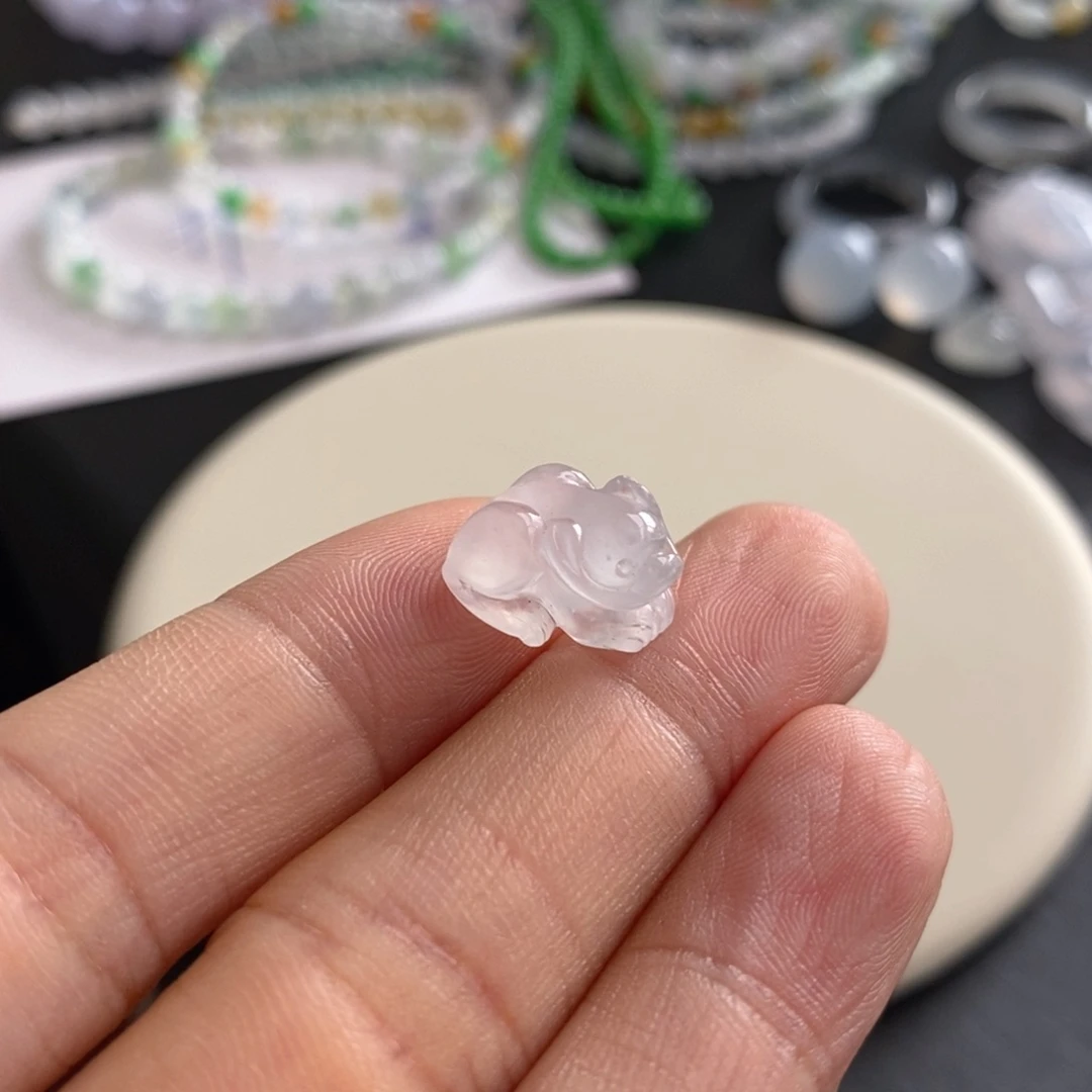 翡翠未镶嵌手链貔貅