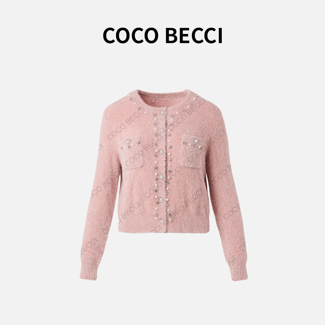 COCO BECCI【珍珠公主】重工钉珠开衫YT24YW000015
