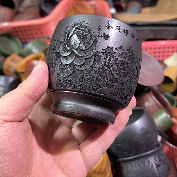 茶杯紫砂全手工紫砂主人杯
