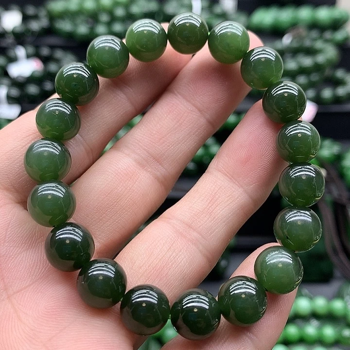 手链未镶嵌和田玉（碧玉）