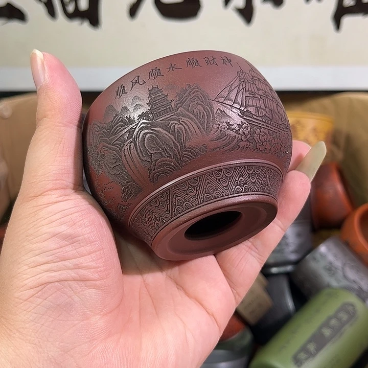茶杯紫砂全手工紫砂主人杯