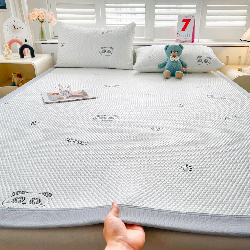 冰感凉席高端PE高分子新款床笠款冰豆豆空调席子可水洗夏天夏季