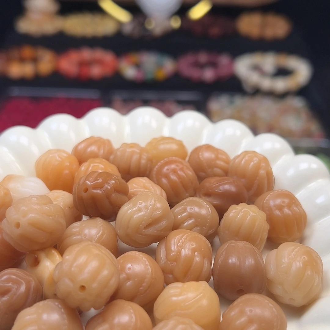 菩提根/象牙果手串卡17左右佛手6颗