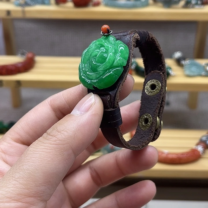 翡翠未镶嵌手链2228887