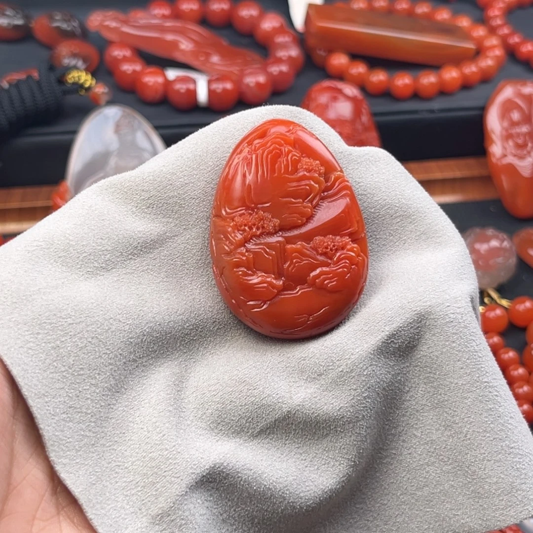 南红玛瑙未镶嵌手链